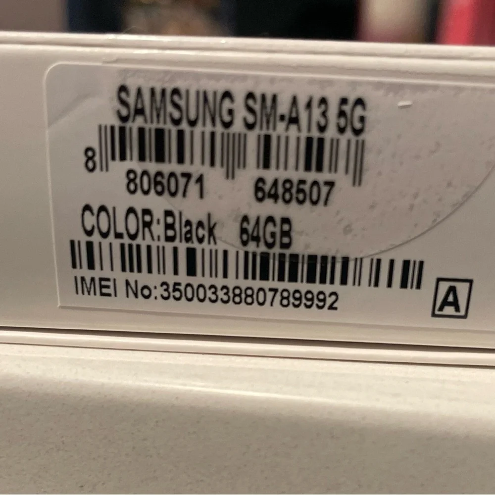 Samsung Midnight Black Phone with Dual Cameras